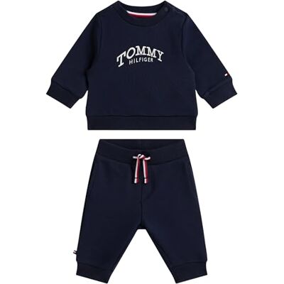 Tommy Hilfiger unisex MONOTYPE 2-delat set KN0KN02162 set, blå (mörk natt marinblå), 6 månader, Blå (mörk natt marinblå), 6 månader Tommy Hilfiger unisex MONOTYPE 2-delat set KN0KN02162 set, blå (mörk natt marinblå), 6 månader, Blå (mörk natt marinblå), 6 månader