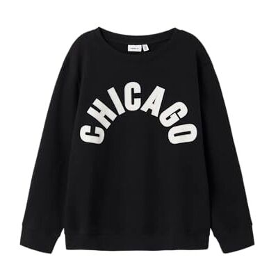 Name it kids pojkar Nkmbifinn Ls Nreg Sweat Unb, svart, 122-128 Name it kids pojkar Nkmbifinn Ls Nreg Sweat Unb, svart, 122-128