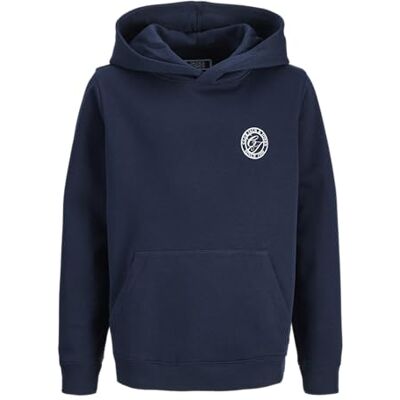 JACK & JONES Jjalliance Sweat Hood Jnr, marinblå blazer, 128 JACK & JONES Jjalliance Sweat Hood Jnr, marinblå blazer, 128