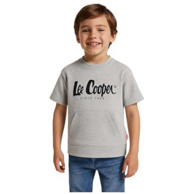 Lee Cooper , T-shirt, pojke, flicka, (4–14 år), polo, linne, skjorta, tryck, kläder, unisex, barn, sport, andas, modell LCN61 TS B S1-14A, Färg: grå, 14 �r Lee Cooper , T-shirt, pojke, flicka, (4–14 år), polo, linne, skjorta, tryck, kläder, unisex, barn, sport, andas, modell LCN61 TS B S1-14A, Färg: grå, 14 �r