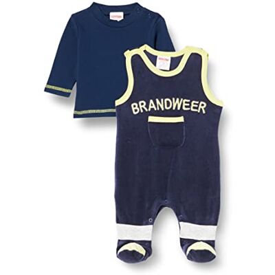 Playshoes Unisex baby brandweer sparkdräkt set, marinblå, 68 cm Playshoes Unisex baby brandweer sparkdräkt set, marinblå, 68 cm