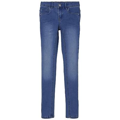 NAME IT Nkfpolly Dnmatasis byxor Noos för flickor, Blå denim, 152 cm NAME IT Nkfpolly Dnmatasis byxor Noos för flickor, Blå denim, 152 cm
