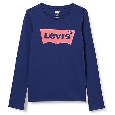 Levi's Flickors Lvg L/S Batwing T-shirt T-shirt, Medeltida blå, 2 år Levi's Flickors Lvg L/S Batwing T-shirt T-shirt, Medeltida blå, 2 år