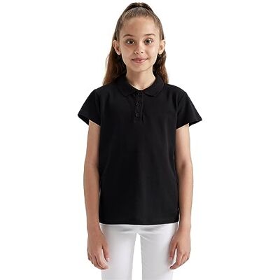 DeFacto T-shirt för flickor, svart, 8-9 år DeFacto T-shirt för flickor, svart, 8-9 år