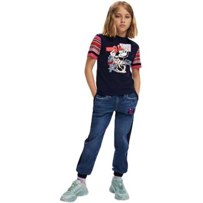 Desigual TS_Minnie_Flower T-shirt för flickor, Blå, 4 år Desigual TS_Minnie_Flower T-shirt för flickor, Blå, 4 år
