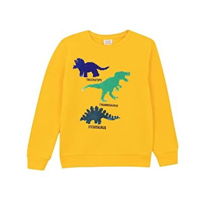 DeFacto Sweatshirt för pojkar, GUL, 8-9 År DeFacto Sweatshirt för pojkar, GUL, 8-9 År