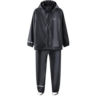 NAME IT Unisex barn Nkndry10 Rain Set Fo Noos, svart, 134 NAME IT Unisex barn Nkndry10 Rain Set Fo Noos, svart, 134