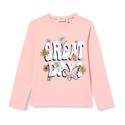 Koton Girls's oversize långärmad tryckt crew neck bomull t-shirt, Rosa (274), 7-8 År Koton Girls's oversize långärmad tryckt crew neck bomull t-shirt, Rosa (274), 7-8 År