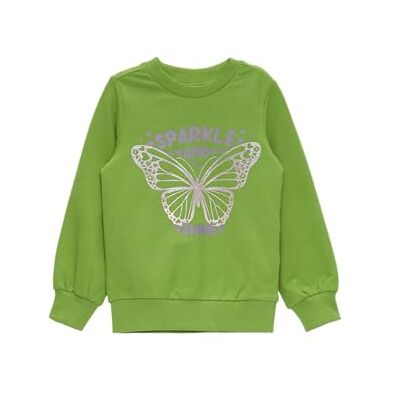 s.Oliver Junior sweatshirt med glittertryck, 7450, 116-122 Große Größen s.Oliver Junior sweatshirt med glittertryck, 7450, 116-122 Große Größen