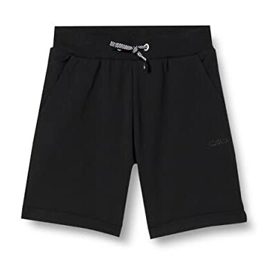 CMP Flickors bomull stretch fransk frotté korta byxor Bermuda, svart, 110 cm CMP Flickors bomull stretch fransk frotté korta byxor Bermuda, svart, 110 cm