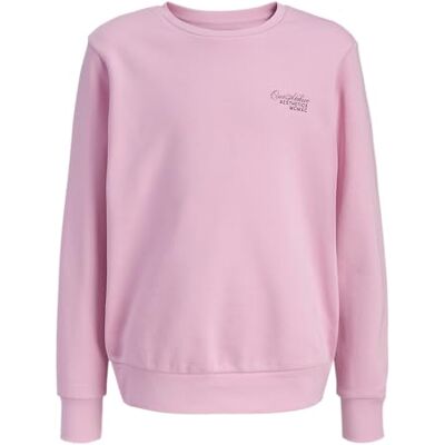 JACK & JONES Jjroar Sweat Crew Neck Jnr, Prisma rosa, 176 JACK & JONES Jjroar Sweat Crew Neck Jnr, Prisma rosa, 176