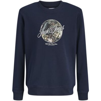 JACK & JONES Jjhonolulu Sweat Crew Neck Jnr, marinblå blazer, 152 JACK & JONES Jjhonolulu Sweat Crew Neck Jnr, marinblå blazer, 152