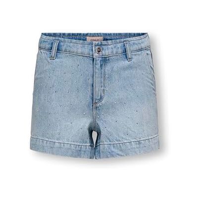 KIDS ONLY Kogcomet Wide Rhinestone DNM-shorts, ljusblå jeans, 7 år dam KIDS ONLY Kogcomet Wide Rhinestone DNM-shorts, ljusblå jeans, 7 år dam