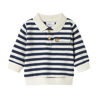 NAME IT Nbmnilsen Ls Polo Sweat Unb, Insignia blå, 56 NAME IT Nbmnilsen Ls Polo Sweat Unb, Insignia blå, 56