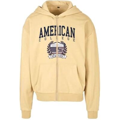 AMERICAN COLLEGE USA Barnbeige dragkedja tröja storlek 14 år modell Ac12 100% bomull, Beige färg, 14 �r AMERICAN COLLEGE USA Barnbeige dragkedja tröja storlek 14 år modell Ac12 100% bomull, Beige färg, 14 �r