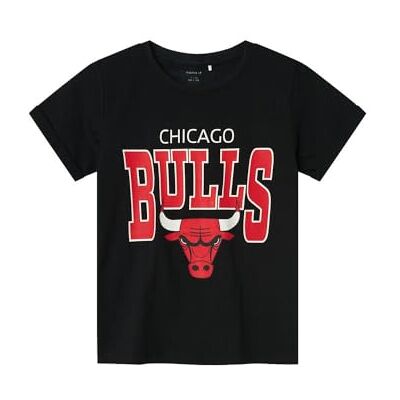 NAME IT Boy's NKMMADS NBA SS Box OUS topp, svart, 122/128, svart, 122/128 cm NAME IT Boy's NKMMADS NBA SS Box OUS topp, svart, 122/128, svart, 122/128 cm