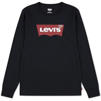 Levi's pojkar långärmad fladdermusvinge t-shirt pojke, Svart, 14 år Levi's pojkar långärmad fladdermusvinge t-shirt pojke, Svart, 14 år