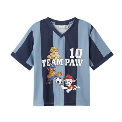 NAME IT Pojkar Nmmjakari Paw Nreg Poly Top Cplg, Dammblå, 98 NAME IT Pojkar Nmmjakari Paw Nreg Poly Top Cplg, Dammblå, 98