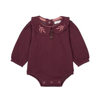 Noppies Babyflicka, flickor, bloomerdräkt, långärmad overall, Eggplant N237, 56 Noppies Babyflicka, flickor, bloomerdräkt, långärmad overall, Eggplant N237, 56