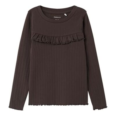 NAME IT Namn IT flicka Nmflalla XSL Ls Top, Försegling brun, 98 NAME IT Namn IT flicka Nmflalla XSL Ls Top, Försegling brun, 98