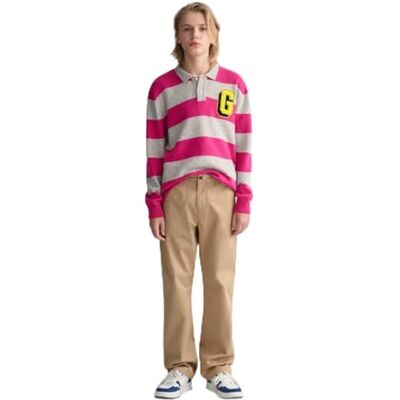 GANT Pojkar chinos byxor, Mörk kaki, 122-128 GANT Pojkar chinos byxor, Mörk kaki, 122-128