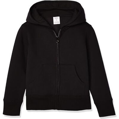 Amazon Essentials småbarn flickor fleece dragkedja huvtröja sweatshirt, svart, 4T Amazon Essentials småbarn flickor fleece dragkedja huvtröja sweatshirt, svart, 4T
