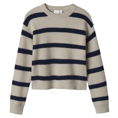 NAME IT Namn IT Nkfvnilla Ls Sh Knit, Island Fossil, 134-140 NAME IT Namn IT Nkfvnilla Ls Sh Knit, Island Fossil, 134-140
