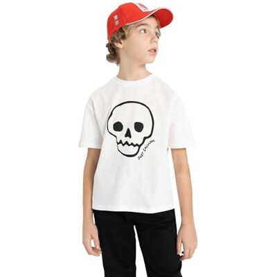 DeFacto T-shirt för pojkar, ecru, 5-6 år DeFacto T-shirt för pojkar, ecru, 5-6 år