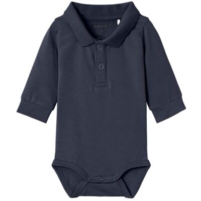 NAME IT Baby pojkar Nbmholger Ls Polo Body Noos långärmad body, Mörk safir, 56 NAME IT Baby pojkar Nbmholger Ls Polo Body Noos långärmad body, Mörk safir, 56