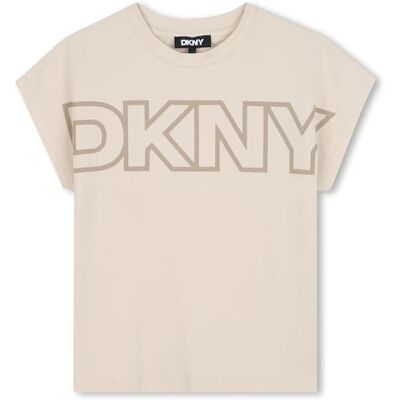 DKNY D62412 t-shirt för flickor, Skiffer, 6 år DKNY D62412 t-shirt för flickor, Skiffer, 6 år