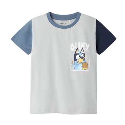 NAME IT pojkar Nmmmarmar Bluey Nreg Ss Top Sky, Pärlblå, 92 NAME IT pojkar Nmmmarmar Bluey Nreg Ss Top Sky, Pärlblå, 92