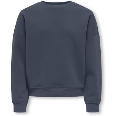 Only & Kids Kogsweat Life L/S Crew Oversize SWT Noos, Amber blå, 110-116 Only & Kids Kogsweat Life L/S Crew Oversize SWT Noos, Amber blå, 110-116