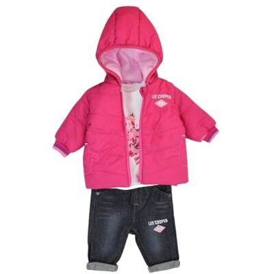 Lee Cooper Baby flicka set, rosa, 3 M�nader Lee Cooper Baby flicka set, rosa, 3 M�nader