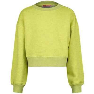 Vingino Flicka Basic-rn melange tröja, Färsk lime, 12 år Vingino Flicka Basic-rn melange tröja, Färsk lime, 12 år