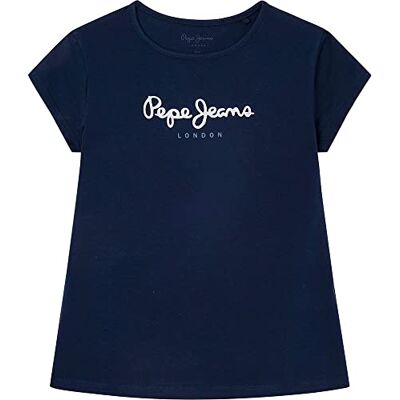 Pepe Jeans Flickans HANA Glitter S/S N herr-t-shirts, 594DULWICH, 6 år Pepe Jeans Flickans HANA Glitter S/S N herr-t-shirts, 594DULWICH, 6 år