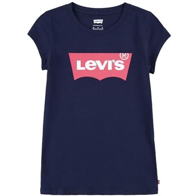 Levi's Lvg S/S Batwing T-shirt T-shirt för flickor, Peacoat/Tea Tree Pink, 12 år Levi's Lvg S/S Batwing T-shirt T-shirt för flickor, Peacoat/Tea Tree Pink, 12 år
