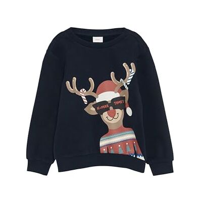 s.Oliver Junior pojkar sweatshirt med gummerat julmotiv, 5952, 92-98 plus size s.Oliver Junior pojkar sweatshirt med gummerat julmotiv, 5952, 92-98 plus size