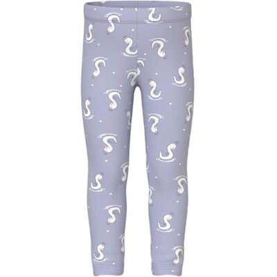 NAME IT flicka Nmfdavina AOP SWE Bru leggings, Icelandic blå/Aop: swans, 110 NAME IT flicka Nmfdavina AOP SWE Bru leggings, Icelandic blå/Aop: swans, 110