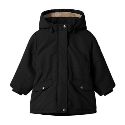 NAME IT Flicka Nmfmarlow Parka jacka Pb, svart, numeric_104 NAME IT Flicka Nmfmarlow Parka jacka Pb, svart, numeric_104