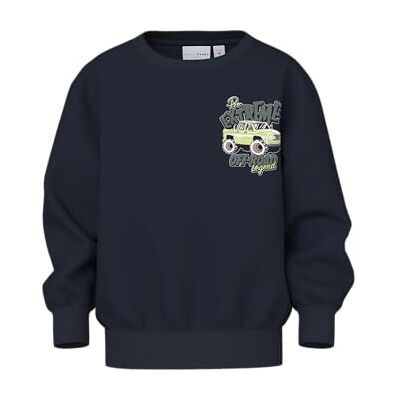 NAME IT Pojkar Nmmvildar Ls Nreg sweat Bru sweatshirt, Mörkt safir/tryck: extrem, 92 NAME IT Pojkar Nmmvildar Ls Nreg sweat Bru sweatshirt, Mörkt safir/tryck: extrem, 92