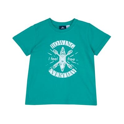 Chicco Kortärmad T-shirt i bomull för barn och pojkar, Medium grön, 7 anni Chicco Kortärmad T-shirt i bomull för barn och pojkar, Medium grön, 7 anni