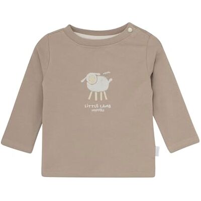 Noppies Baby unisex t-shirt Sjeba långärmad, Simply Taupe N405, 56 cm Noppies Baby unisex t-shirt Sjeba långärmad, Simply Taupe N405, 56 cm