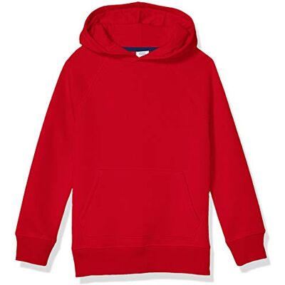 Amazon Essentials fleece pullover huvtröja för småbarn, röd, 3T Amazon Essentials fleece pullover huvtröja för småbarn, röd, 3T