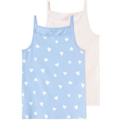 NAME IT Noisy may flicka Nkfstrap topp 2p serenity hjärta Noos, Serenity, 158-164 NAME IT Noisy may flicka Nkfstrap topp 2p serenity hjärta Noos, Serenity, 158-164