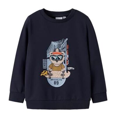 NAME IT pojkar Nmmlen Ls Sweat Unb Box, marinblå blazer, 110 NAME IT pojkar Nmmlen Ls Sweat Unb Box, marinblå blazer, 110