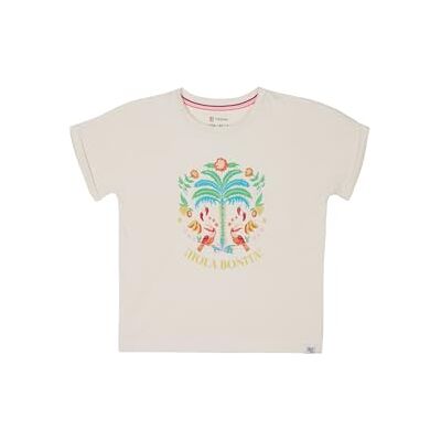 Noppies flickor t-shirt Nokomis kortärmad t-shirt, Wit P198, 122 Noppies flickor t-shirt Nokomis kortärmad t-shirt, Wit P198, 122