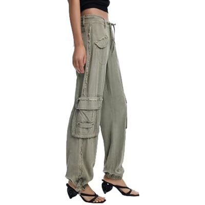 Desigual Pant_ALEJANDRIA, 4002 Khaki, L, grön, L Desigual Pant_ALEJANDRIA, 4002 Khaki, L, grön, L
