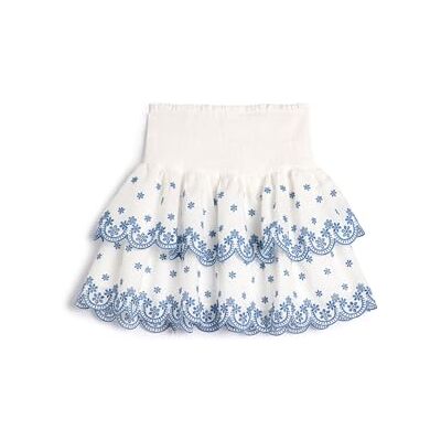 Koton Girls's Long High Rise elastiskt midjeband bomull kjol, Vit (00), 7-8 Jahre Koton Girls's Long High Rise elastiskt midjeband bomull kjol, Vit (00), 7-8 Jahre