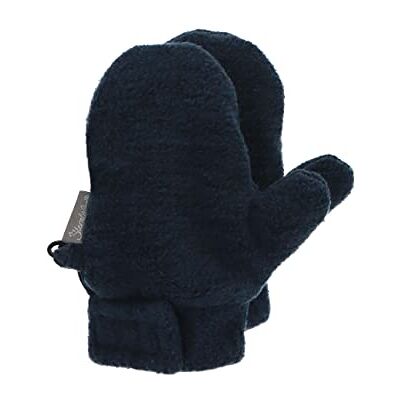 Sterntaler Baby unisex barn vantar melange handske – baby vantar vinter, baby handskar – fodrade med bomullsfleece – grön, marinblå, 3 Sterntaler Baby unisex barn vantar melange handske – baby vantar vinter, baby handskar – fodrade med bomullsfleece – grön, marinblå, 3