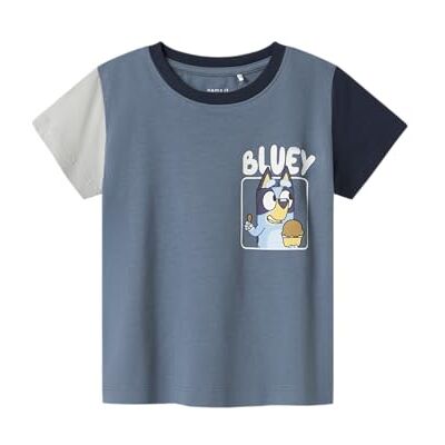 NAME IT pojkar Nmmmarmar Bluey Nreg Ss Top Sky, Blå Mirage, 92 NAME IT pojkar Nmmmarmar Bluey Nreg Ss Top Sky, Blå Mirage, 92